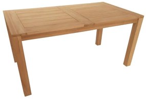 Table pablo Pakoworld teak wood in natural shade 160x90x76cm 160x90x76 εκ.