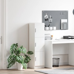 vidaXL Λευκό Σαλονάκι Λευκό MDF Ξύλο Μεσαίο Λευκό Σαλονάκι Ορθογώνιο