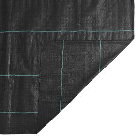 vidaXL Μεμβράνη Εδαφοκάλυψης Μαύρη 2x200 μ. από Πολυπροπυλένιο