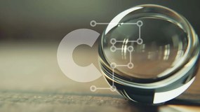 Intra Συλλεκτικό Ξύλινο Παζλ Plywood 4mm - Καθαρή γυάλινη μπάλα σε ημιτελή ξύλινη επιφάνεια Σε Ξύλινο Κουτί - Διαστάσεις: 10x10 cm – 25 κομμάτια