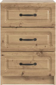 vidaXL Κομοδίνο Artisan Δρυς 43 x 41 x 63,5 εκ. Επεξεργασμένο Ξύλο