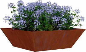 vidaXL Γλάστρα Κήπου Σκ rusty 50 x 50 x 15 cm