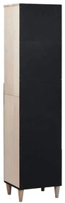 vidaXL Ντουλάπι Μπάνιου Λευκό 38 x 33.5 x 160 εκ Στερεό Ξύλο Μάνγκο