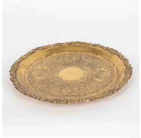 Δίσκος Πολυρεσίν Χρυσό 25x1.5x25cm 752-16082 Estheti-752-16082-Χρυσό 752-16082