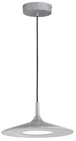 Κρεμαστό Φωτιστικό Οροφής LED Μέταλλο Slim Η250 Φ45 Fischer Honsel-860025-Γκρι 860025