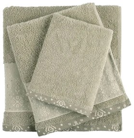 Πετσέτες Armando (Σετ 3τμχ) Olive Nima Towels Set 70x140cm 100% Βαμβάκι