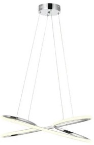 Κρεμαστό Φωτιστικό Οροφής Led Μέταλλο H20 Φ67 Eurolamp-144-15014-Νίκελ Ματ 144-15014