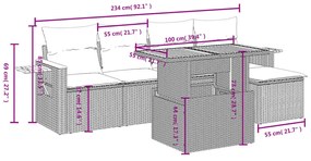 ΣΑΛΟΝΙ ΚΗΠΟΥ 6 ΤΕΜΑΧΙΩΝ ΑΠΟ ΓΚΡΙ ΣΥΝΘΕΤΙΚΟ ΡΑΤΑΝ ΜΕ ΜΑΞΙΛΑΡΙΑ 3273496