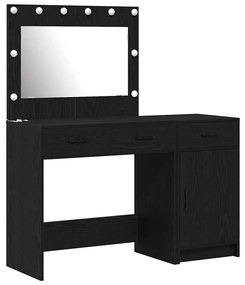 vidaXL Τραπέζι περιποίησης με συρτάρι 2 pcs Μαύρο 40 x 41 x 75 εκ