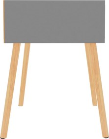 vidaXL Κομοδίνα 2 τεμ. Γκρι 40 x 40 x 56 εκ. από Επεξεργ. Ξύλο