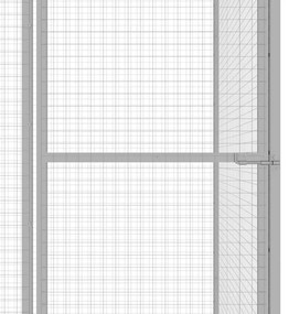 vidaXL Κλουβί Γάτας 3 x 1,5 x 2,5 μ. από Γαλβανισμένο Χάλυβα