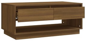 vidaXL Τραπεζάκι Σαλονιού Καφέ Δρυς 102x55x44 εκ. Επεξεργασμένο Ξύλο