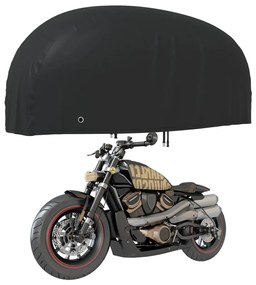 Κουκούλα Μηχανής Μαύρη 220x95x110 εκ. Ύφασμα Oxford 210D
