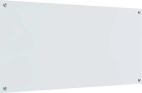 VidaXL Πλάτη κουζίνας Λευκό 120 x 60 cm σκληρυμένο γυαλί