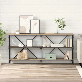 vidaXL Τραπέζι κονσόλας με ράφι Artisan Oak 160 x 30 x 75 εκ