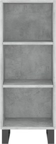 vidaXL Ντουλάπι Γκρι Σκυροδέματος 34,5x32,5x90 εκ. Επεξεργασμένο Ξύλο