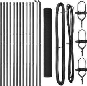 vidaXL Στύλος Περιφράξεων Γκρι 25 x 1,2 m (16 x 16 mm πλέγμα)