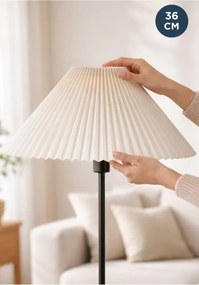 Stewehome Υφασμάτινο καπέλο φωτιστικού δαπέδου με πτυχώσεις