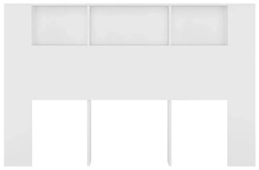 vidaXL Κεφαλάρι Με Αποθηκευτικό Χώρο Λευκό 160 x 18,5 x 104,5 εκ.