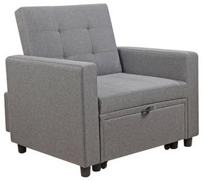 Πολυθρόνα-Κρεβάτι Imola Light Grey Ε9921,12 100x102x92 Ξύλο,Ύφασμα