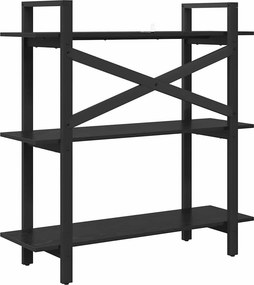 vidaXL Ράφι Βιβλίων 3 επιπέδων 100 x 33,5 x 102 εκ Επεξεργασμένο Ξύλο