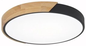 Πλαφονιέρα Φωτιστικό Οροφής LED 62W 3000K-6000K Dimmable Aglio Sunlight-AGLIO-60-BK-Μαύρο AGLIO-60-BK