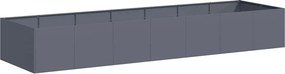 vidaXL Ζαρντινιέρα Ανθρακί 280x80x40 εκ. από Χάλυβα