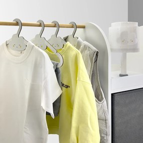Παιδικές Κρεμάστρες Ρούχων (Σετ 8τμχ) Ango Baby Dreams Grey 4010E