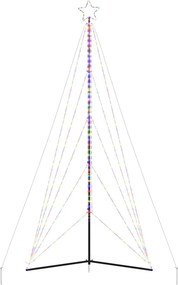 vidaXL Χριστουγεννιάτικο δέντρο LED 615 LED πολύχρωμα 404,5 εκ.