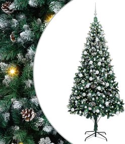 vidaXL Τεχνητό Χριστουγεννιάτικο Δέντρο με 300 LED Πράσινο 210 cm