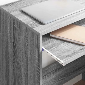 vidaXL Γραφείο Γκρίζο Σονομα 77,5 x 43 x 79 cm Επεξεργασμένο Ξύλο