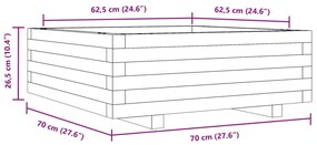 ΖΑΡΝΤΙΝΙΕΡΑ ΚΗΠΟΥ 70X70X26,5 ΕΚ ΑΠΟ ΜΑΣΙΦ ΞΥΛΟ ΠΕΥΚΟΥ 847303