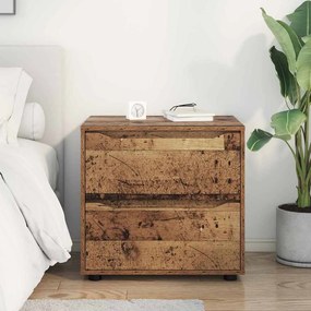vidaXL Ντουλάπι αποθήκευσης Παλιό Ξύλο 60 x 48 x 57 εκ