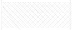 vidaXL Φράχτης Ασημί 10 x 0.4 m Γαλβανισμένος χάλυβας