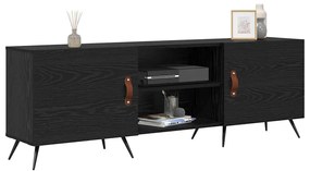 vidaXL Ντουλάπι TV Μαύρη δρυς 150 x 30 x 50 cm Επεξεργασμένο ξύλο