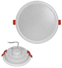 Adeleq Led Φωτιστικό Ψευδοροφής Στρόγγυλο Πλήρες 15W 3000K 120° Λευκό 21-111500