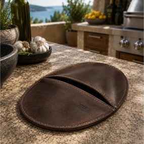 ΣΥΛΛΟΓΉ CHEF ΕSSENTIALS RUSTIC LEATHER GRIPPER BROWN DOXX AMSTERDAM