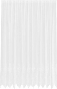 vidaXL Κουρτίνα Δαντέλας με κουρτίνες Λευκό 280 x 300 εκ Πολυεστέρας