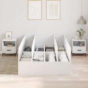 vidaXL Κρεβάτι με αποθηκευτικό χώρο Λευκό 120x190 εκ.