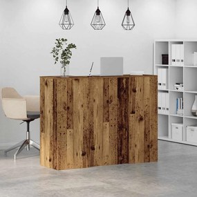 vidaXL Γραφείο υποδοχής Παλιό Ξύλο 135x50x103,5 εκ. Επεξεργασμένο Ξύλο