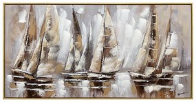 Πίνακας σε καμβά Yelkan Ι Inart με πλαίσιο 120x3.5x60εκ