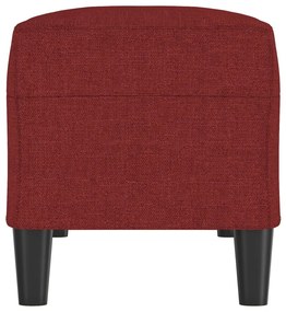 vidaXL Πάγκος μπορντό 100x35x41 εκ. Υφασμάτινος