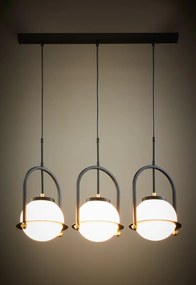 Κρεμαστό Φωτιστικό Rosso 3XE27 Μαύρο