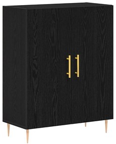 vidaXL Μπουφές Μαύρη δρυς 69.5 x 34 x 90 εκ. Επεξεργασμένο ξύλο