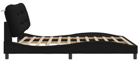 vidaXL Σκελετός Κρεβατιού Χωρίς Στρώμα Μαύρο 180x200 εκ. Υφασμάτινο