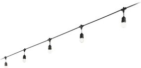 Αδιάβροχη Γιρλάντα 4m 5xE27 Μαύρο IP44 Fiesta 159836 Ideal Lux 159836