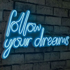 Διακοσμητικό Φωτιστικό Τοίχου Follow Your Dreams 395NGR1562 60x2x32cm Led 27,2W Blue Wallity