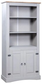 vidaXL Έπιπλο Τηλ. Μεξικ Στιλ Corona Γκρι 80x40x170 εκ Ξύλο Πεύκου