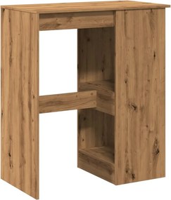 vidaXL Τραπέζι Μπαρ με Ράγες Δρυς 90x47,5x103,5 εκ. Επεξεργ. Ξύλο