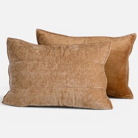 Ζεύγος Μαξιλαροθήκες (52x72) Nef-Nef Homeware Vania Caramel